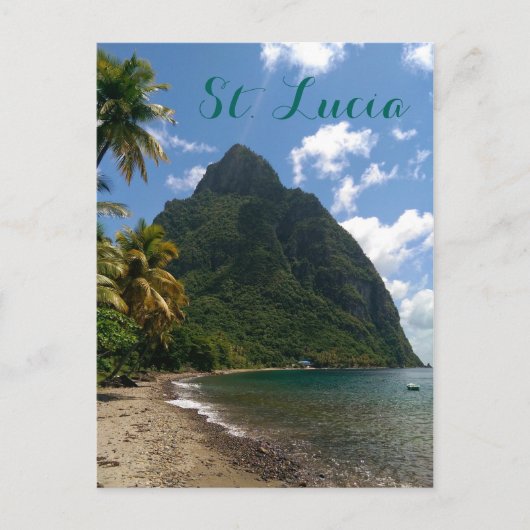 Saint Lucia Gros Piton Postkarte (Vorderseite)