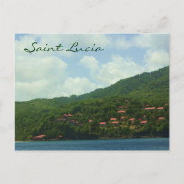 Saint Lucia Hillside Village Postkarte