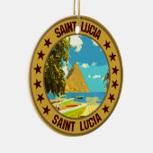 Saint Lucia Keramik Ornament (Rechts)