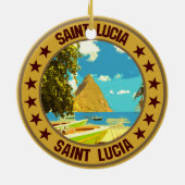 Saint Lucia Keramik Ornament (Hinten)