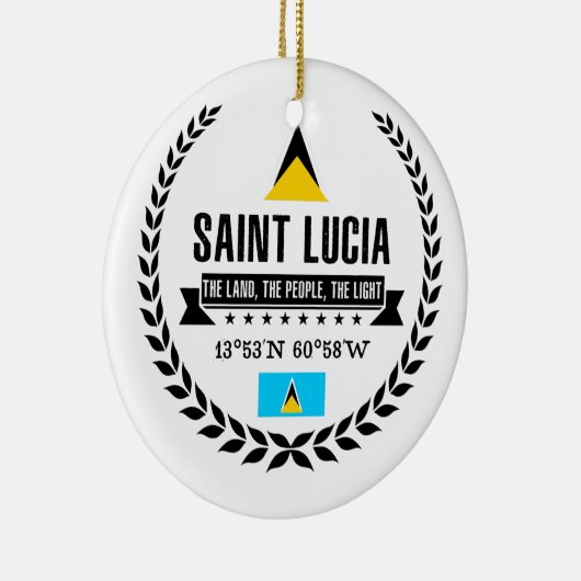 Saint Lucia Keramikornament (Rechts)