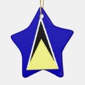 Saint Lucia Keramikornament (Links)