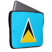 Saint Lucia Laptopschutzhülle (Vorne Rechts)