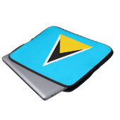 Saint Lucia Laptopschutzhülle (Vorne Knopf)
