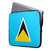 Saint Lucia Laptopschutzhülle (Vorderseite Links)