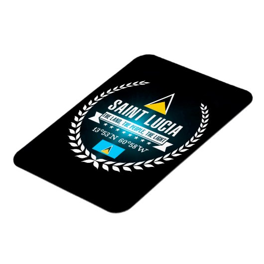 Saint Lucia Magnet (Linke Seite)