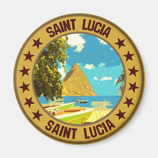 Saint Lucia Magnet (Vorne)