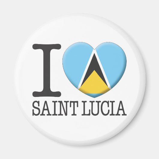 Saint Lucia Magnet (Vorne)