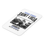 Saint Lucia Magnet (Linke Seite)