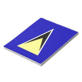 Saint Lucia Notizblock (Rotiert)