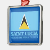 Saint Lucia Ornament Aus Metall (Links)