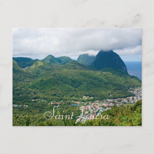 Saint Lucia, Pitcher aus Soufriere Postkarte (Vorderseite)