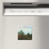 Saint Lucia Pitons Magnet (In Situ (Geschirrspüler))