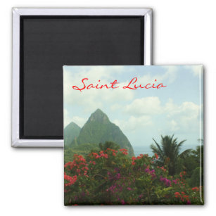 Saint Lucia Pitons Magnet