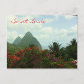 Saint Lucia Pitons Postcard Postkarte (Vorderseite)