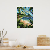 Saint Lucia Poster (Küche)