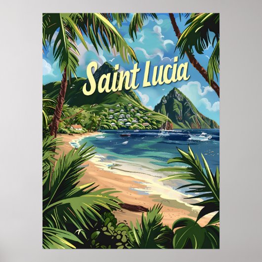 Saint Lucia Poster (Vorne)