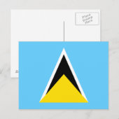 Saint Lucia Postkarte (Vorne/Hinten)