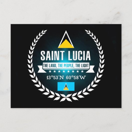 Saint Lucia Postkarte (Vorderseite)