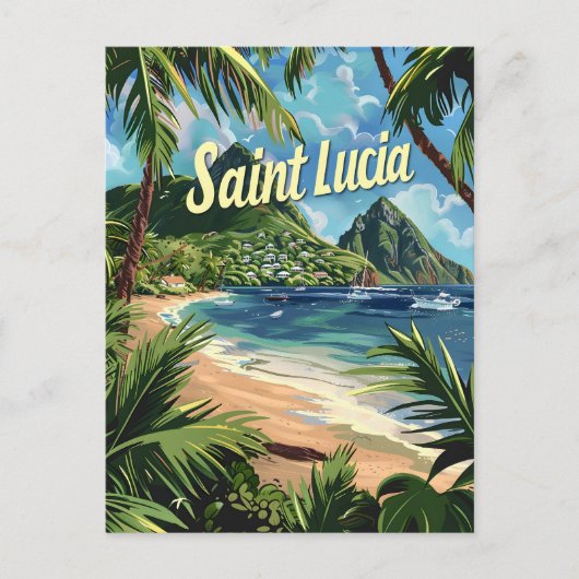 Saint Lucia Postkarte (Vorderseite)