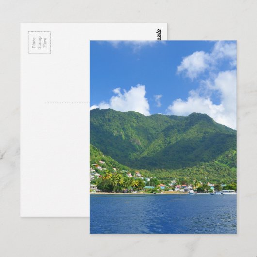 Saint Lucia Postkarte (Vorne/Hinten)