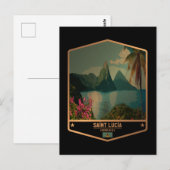 Saint Lucia Postkarte (Vorne/Hinten)