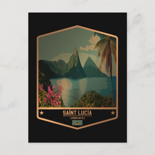 Saint Lucia Postkarte (Vorderseite)