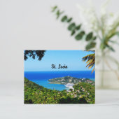 Saint Lucia Postkarte (Stehend Vorderseite)