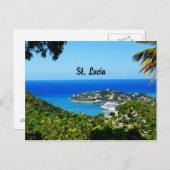 Saint Lucia Postkarte (Vorne/Hinten)