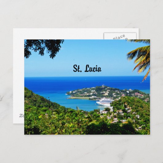 Saint Lucia Postkarte (Vorne/Hinten)