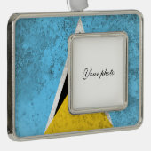 Saint Lucia Rahmen-Ornament Silber (Rechts)