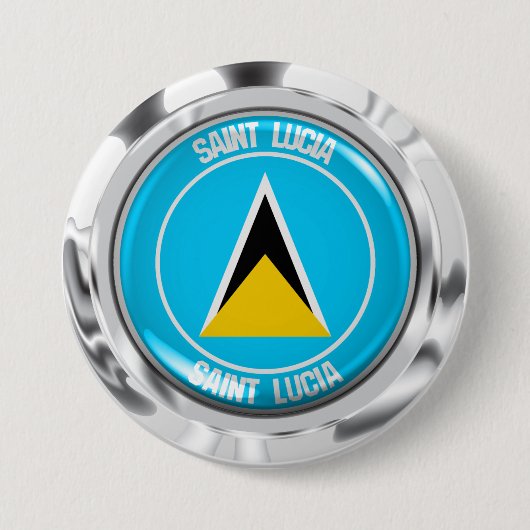 Saint Lucia RundEmblem Button (Vorderseite)