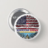 Saint Lucia Saint Lucian American USA Tree Roots Button (Vorne & Hinten)