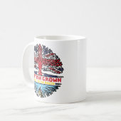 Saint Lucia Saint Lucian British UK Tree Roots Kaffeetasse (Vorderseite Links)