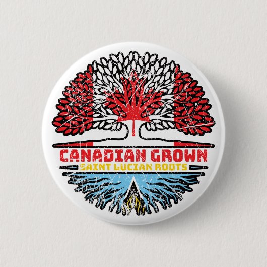 Saint Lucia Saint Lucian Kanada Tree Button (Vorderseite)