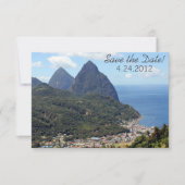Saint Lucia Save the Date Cards Einladung (Vorderseite)