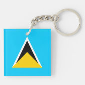 Saint Lucia Schlüsselanhänger (Rückseite)