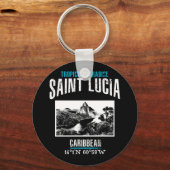Saint Lucia Schlüsselanhänger (Vorderseite)