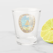 Saint Lucia Schnapsglas (Rückseite)