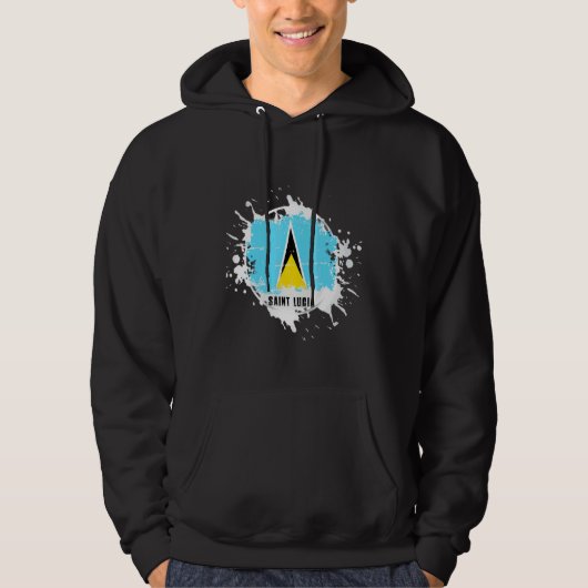 Saint Lucia Splash Hoodie (Vorderseite)