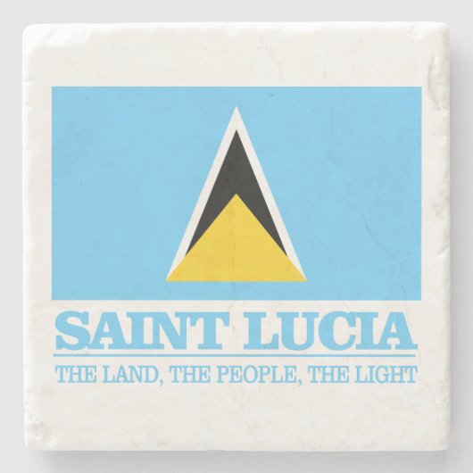 Saint Lucia Steinuntersetzer (Vorderseite)