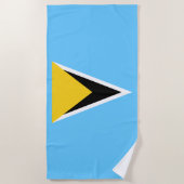 Saint Lucia Strandtuch (Vorderseite)