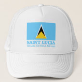 Saint Lucia Truckerkappe (Vorderseite)