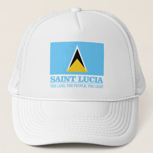 Saint Lucia Truckerkappe (Vorderseite)