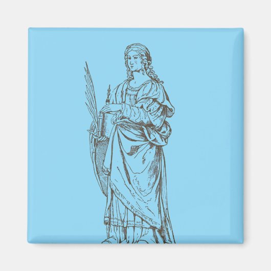 Saint Lucia von Bernardino Luini Magnet (Vorne)
