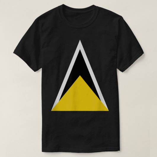 Saint Lucian Flag Saint Lucia T-Shirt (Design vorne)