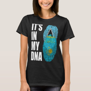 Saint Lucian und jordanisches Vintages Erbe T-Shirt