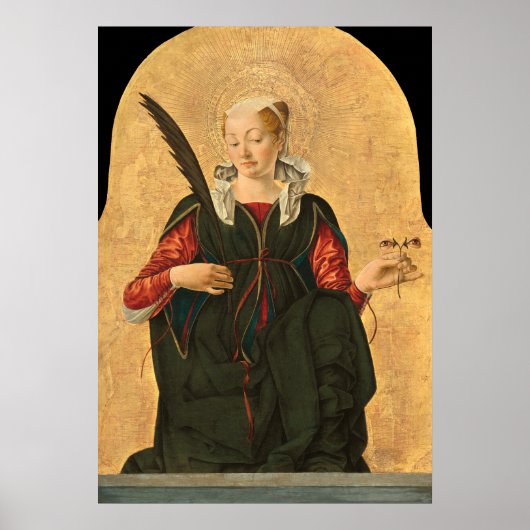 Saint Lucy - Francesco del Cossa Kunstvoll wandern Poster (Vorne)