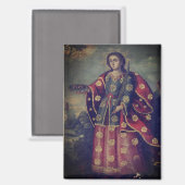 Saint Lucy im Stil der Cusco-Schule Magnet (Vorderseite/Rückseite)