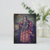 Saint Lucy im Stil der Cusco-Schule Postkarte (Stehend Vorderseite)